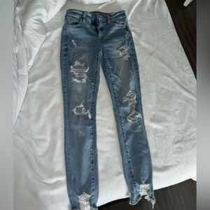 American Eagle Outfitters Distressed Blue Jeans
